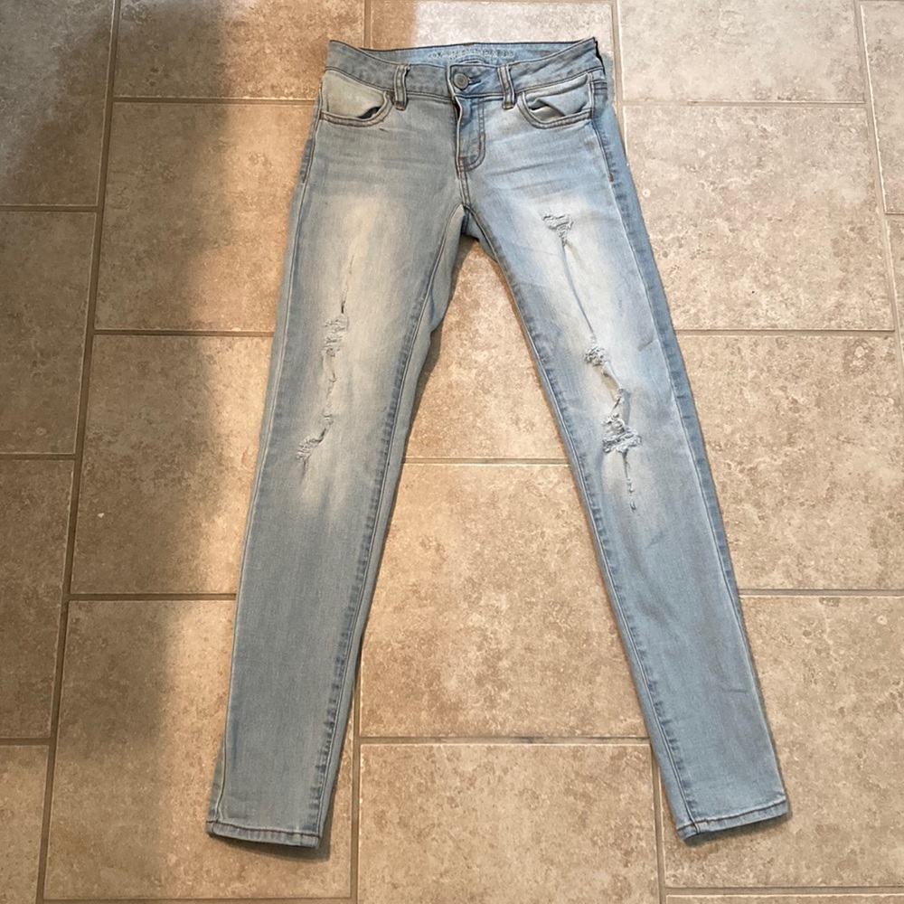 skinny light blue jeans